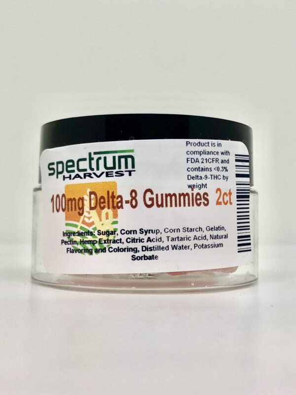 Spectrum Harvest Delta 8 Gummies 100mg 2ct